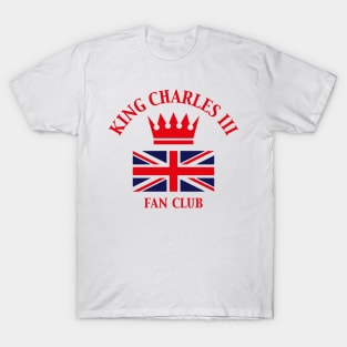 King Charles 3rd – Fan Club (Fan Art / Red) T-Shirt